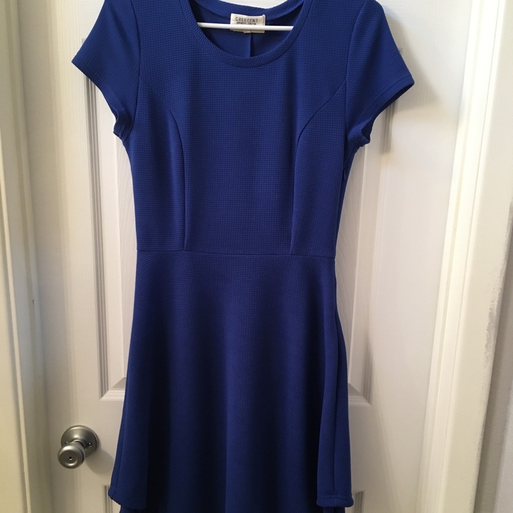 Blue short sleeve dress